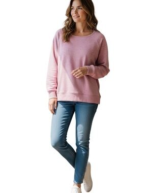 RBX Active Speckle French Terry Top Lavender with Keyhole back NWT Size Large